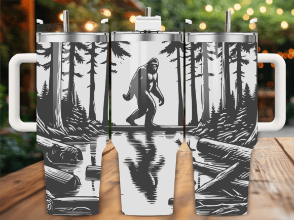Bigfoot Forest Tumbler Wrap: Graphics for Brands