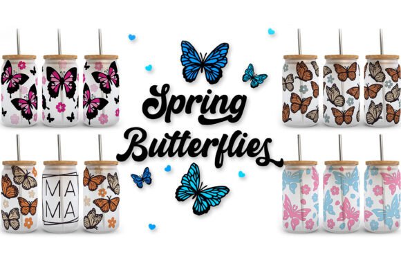 Butterfly SVG Libbey Wrap Bundle: Graphics for Crafters