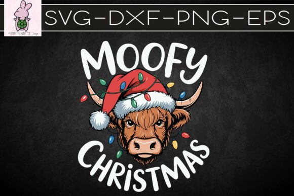 Moove Over Santa: Festive Cow SVG for Crafts