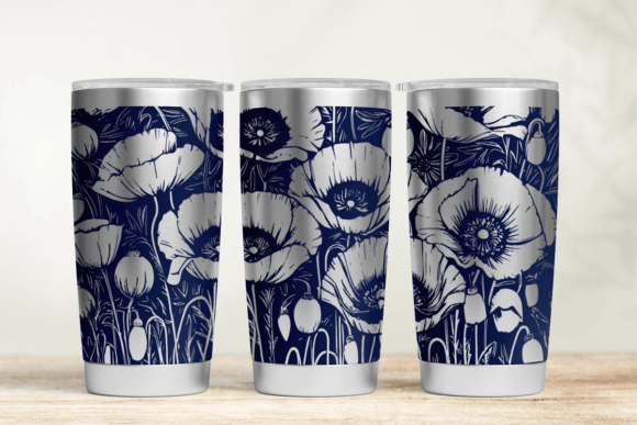 Poppy Flowers: A Graphic Design Asset for Crafts & Branding