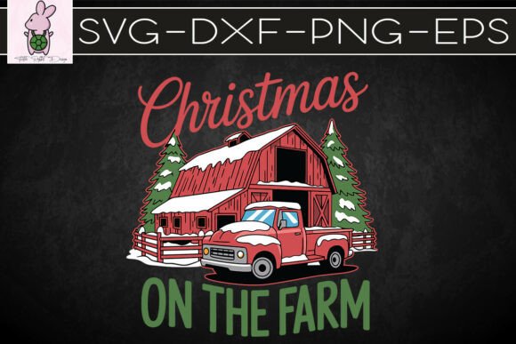 Rustic Christmas Farm Holiday Scene SVG: Graphics & Crafts Review