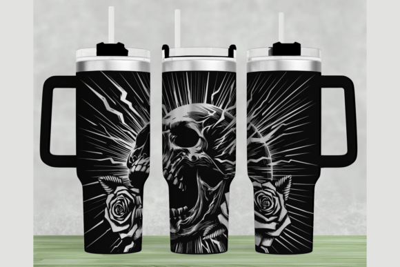 Thunder Skull Graphics for Crafts & Branding